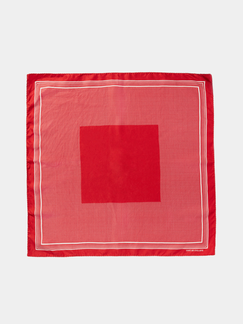 Carre De Soie Silk Scarf U Red 4.png