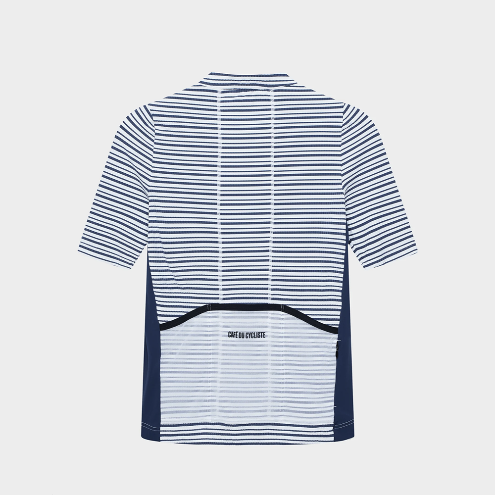 카페 드 사이클리스트 로미 클래식 반팔 져지 화이트 네이비 남성 | 데얼스 아웃도어 전문 플랫폼