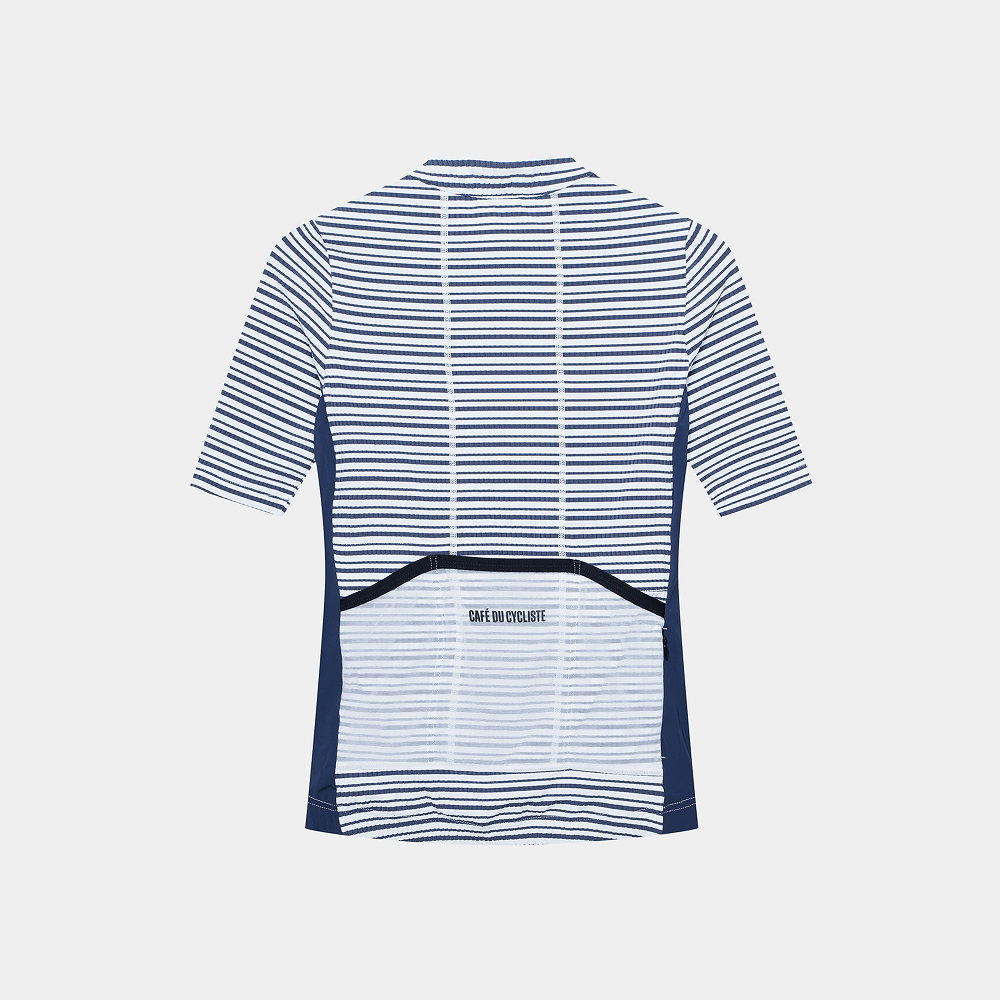 카페 드 사이클리스트 로미 클래식 반팔 져지 화이트 네이비 여성 | 데얼스 아웃도어 전문 플랫폼