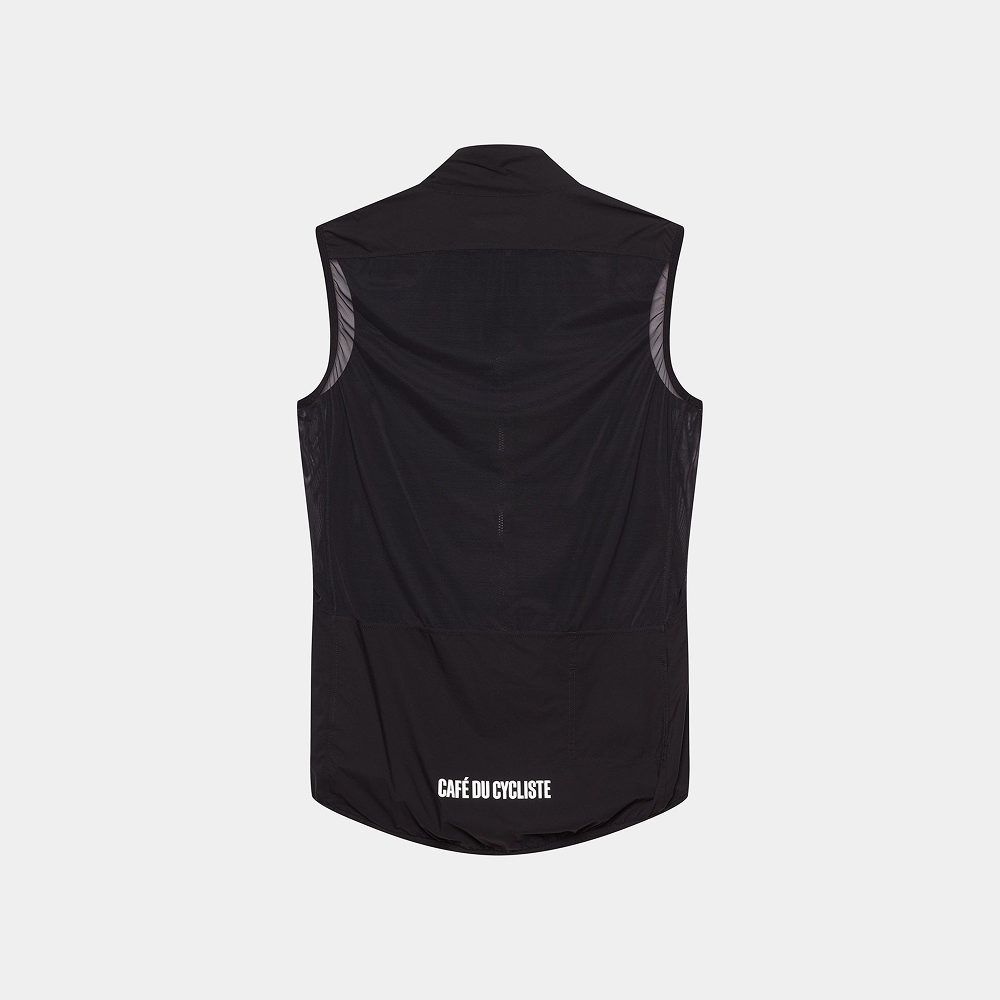 카페 드 사이클리스트 에디트 클래식 질넷 바람막이 조끼 블랙 남성 | 데얼스 아웃도어 전문 플랫폼