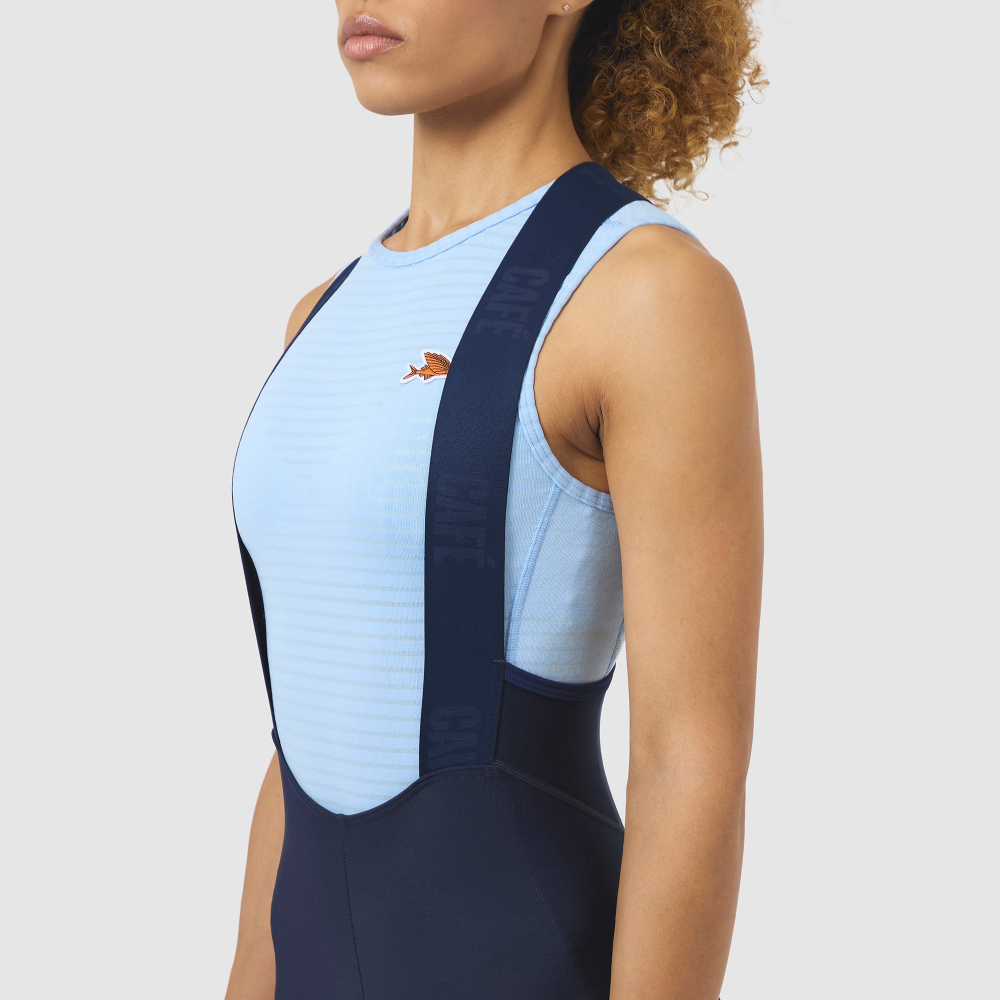 카페 드 사이클리스트 아드리엔 클래식 기모 빕 타이즈 네이비 여성 | 데얼스 아웃도어 전문 플랫폼