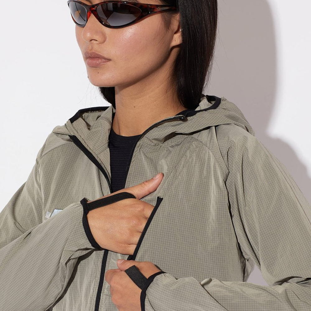 써클 윈드러너 바람막이 자켓 포실 브라운 여성 | 데얼스 아웃도어 전문 플랫폼