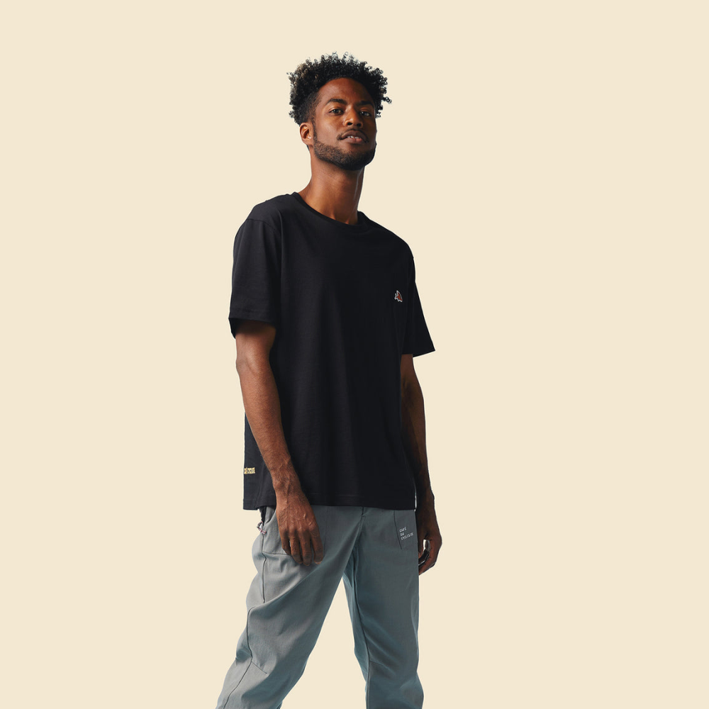 카페 드 사이클리스트 앤 익스플로어 반팔 티셔츠 블랙 공용 | 데얼스 아웃도어 전문 플랫폼