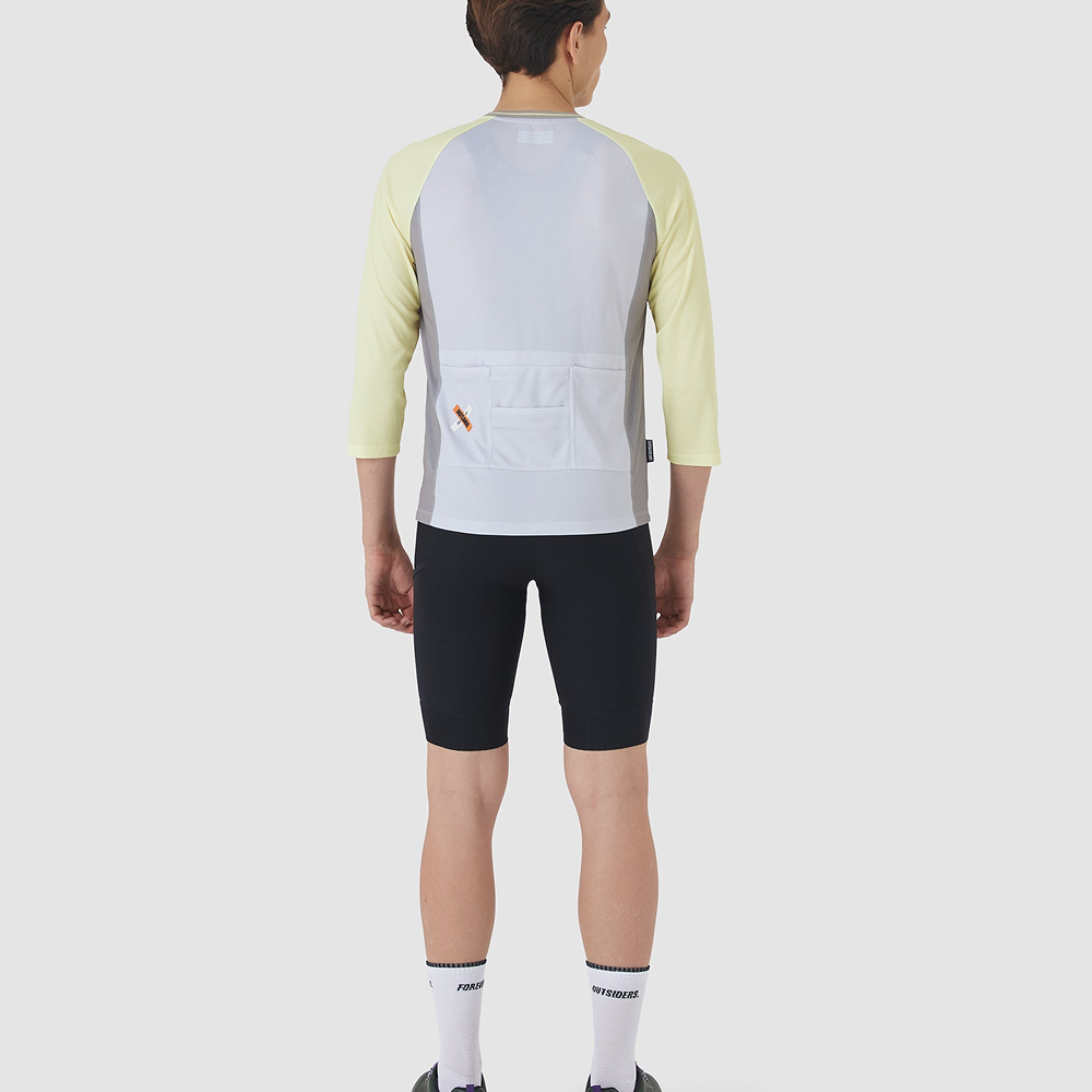 카페 드 사이클리스트 바바라 아웃랜드 반팔 져지 스크래블 나폴리 옐로우 그레이 남성 | 데얼스 아웃도어 전문 플랫폼