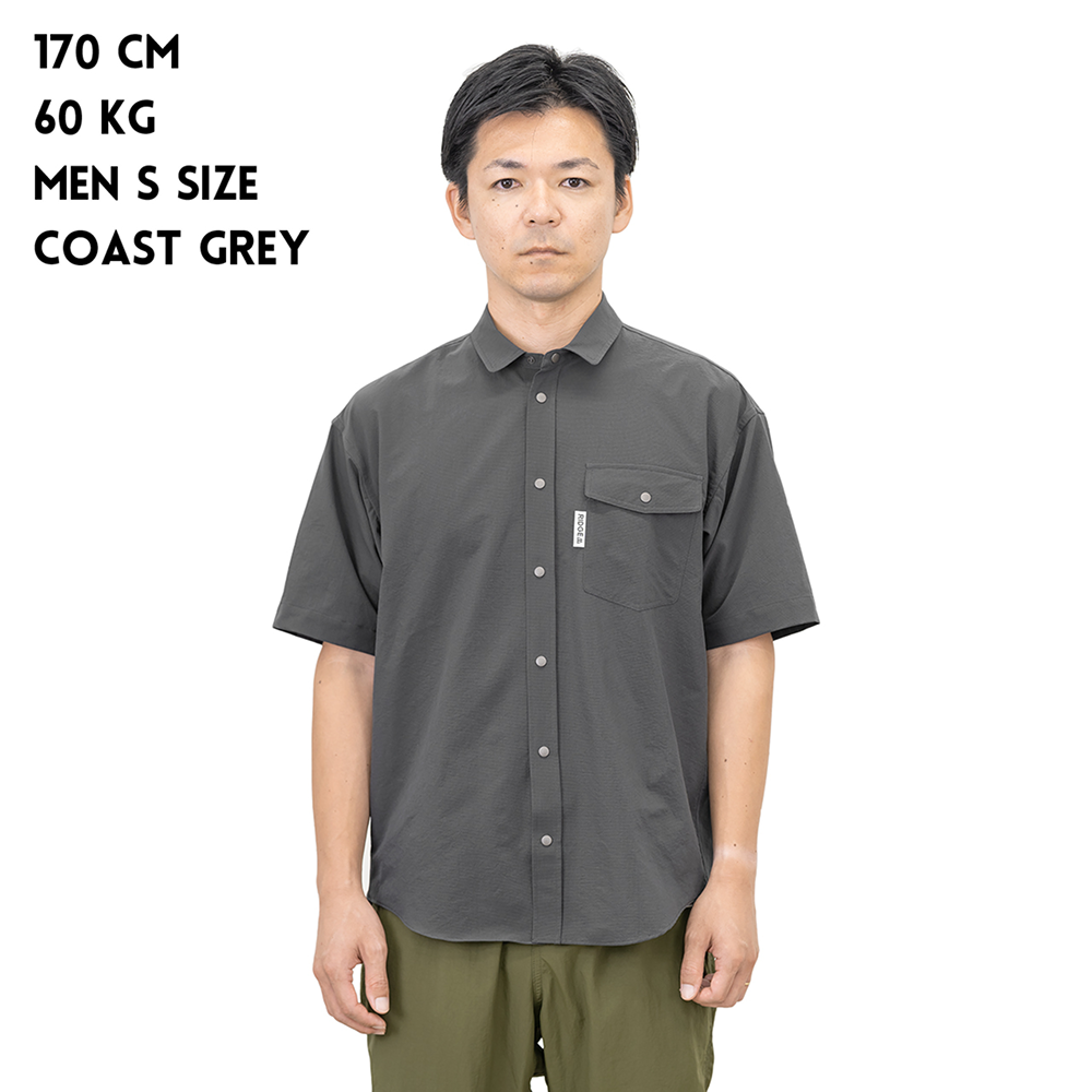 릿지 마운틴 기어 베이직 반팔 셔츠 코스트 그레이 남성 | 데얼스 아웃도어 전문 플랫폼