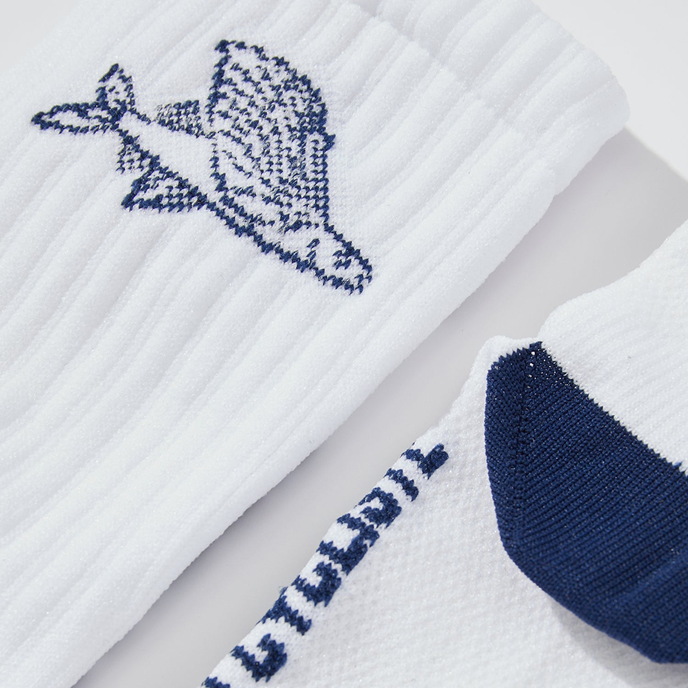 카페 드 사이클리스트 그래블 아웃랜드 삭스 양말 플라잉 피쉬 화이트 공용 | 데얼스 아웃도어 전문 플랫폼