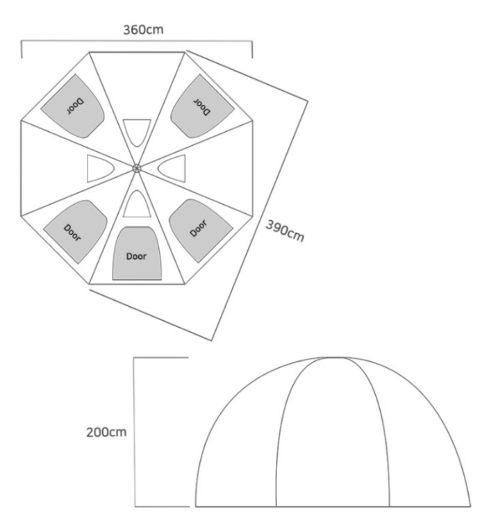 더캠퍼 이그니스L쉘터 블랙색상&TPU창3개 | 데얼스 아웃도어 전문 플랫폼