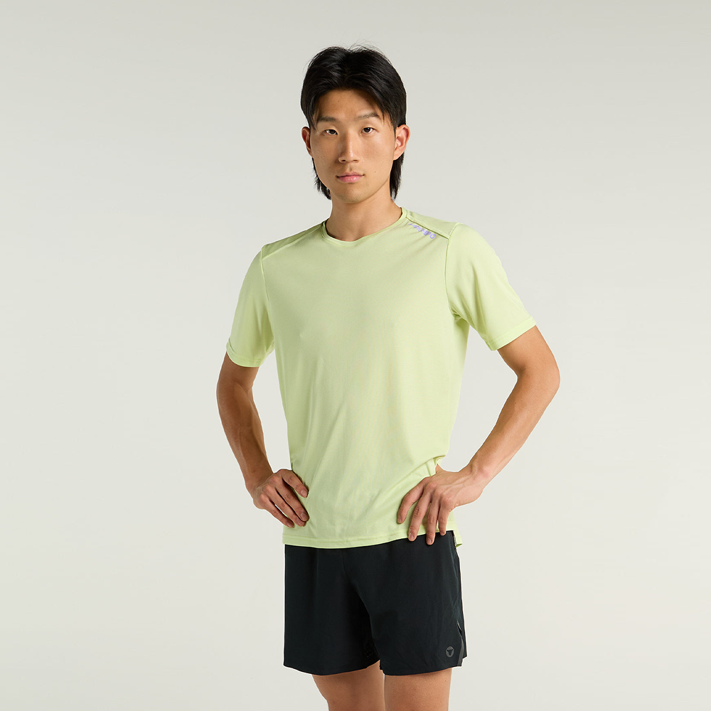 블랙쉽 드라이 반팔 티 섀도우 라임 남성 | 데얼스 아웃도어 전문 플랫폼