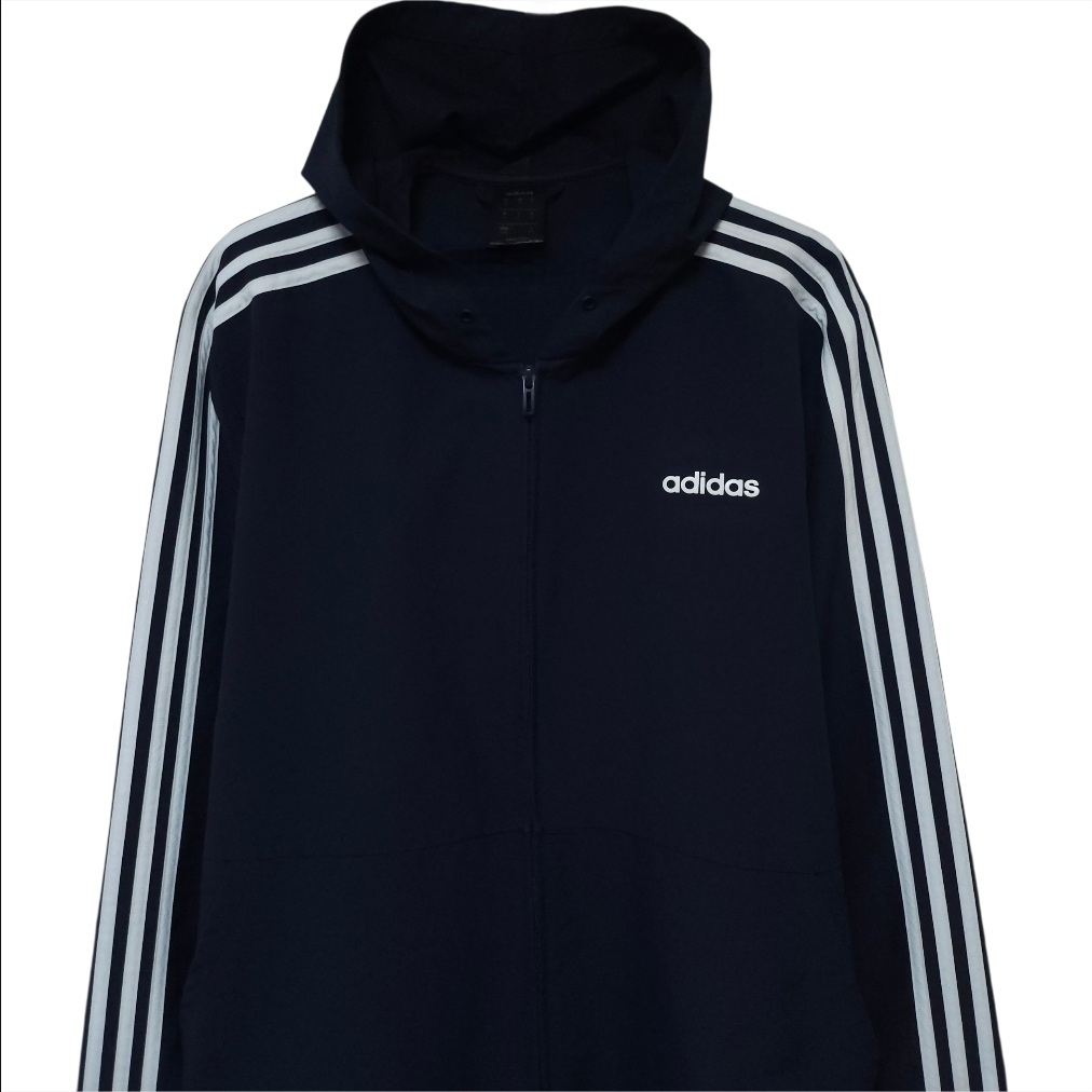 아디다스 네이비 바람막이 105-110 트레이닝 러닝 자켓 | 데얼스 아웃도어 전문 플랫폼