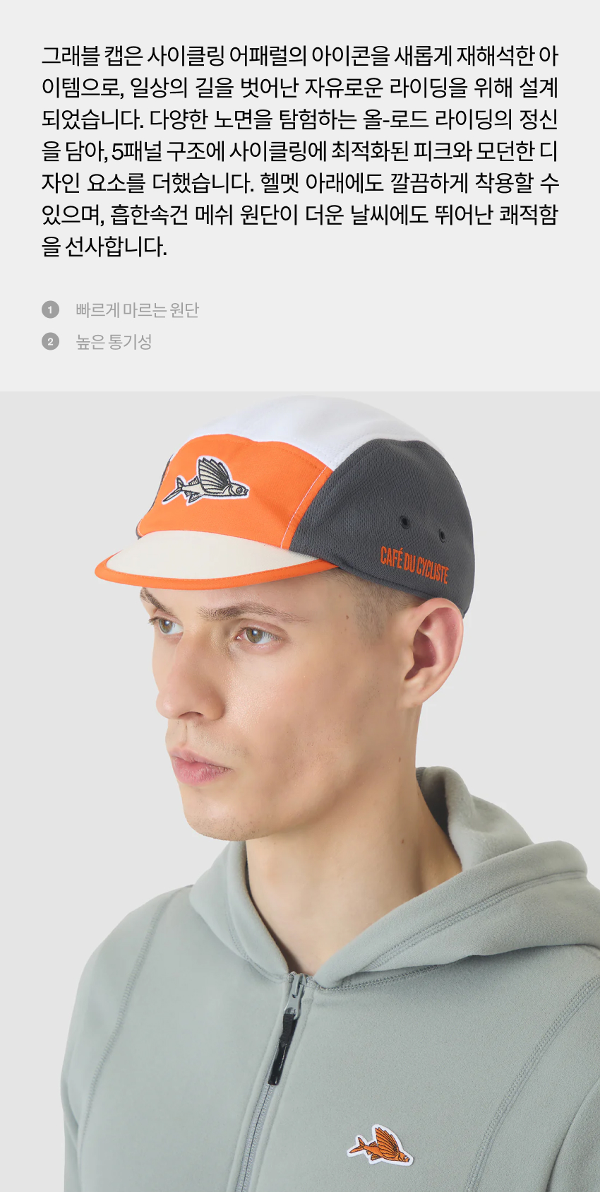 Gravel Summer Cap Anthracite Scarlate Unisex 2.jpg