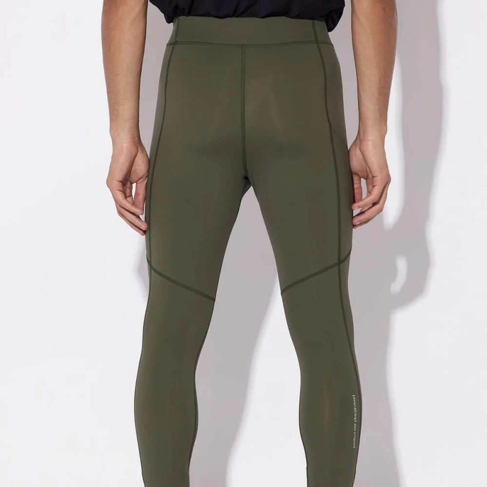 써클 에센셜 맨 인 타이즈 러닝 레깅스 모스 그린 남성 | 데얼스 아웃도어 전문 플랫폼
