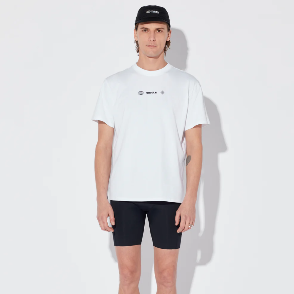 써클 에센셜 슈퍼내추럴 반팔 티셔츠 화이트 공용 | 데얼스 아웃도어 전문 플랫폼
