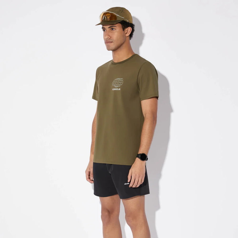 써클 에센셜 어질리티 런 반팔 티셔츠 2.0 모스 그린 남성 | 데얼스 아웃도어 전문 플랫폼