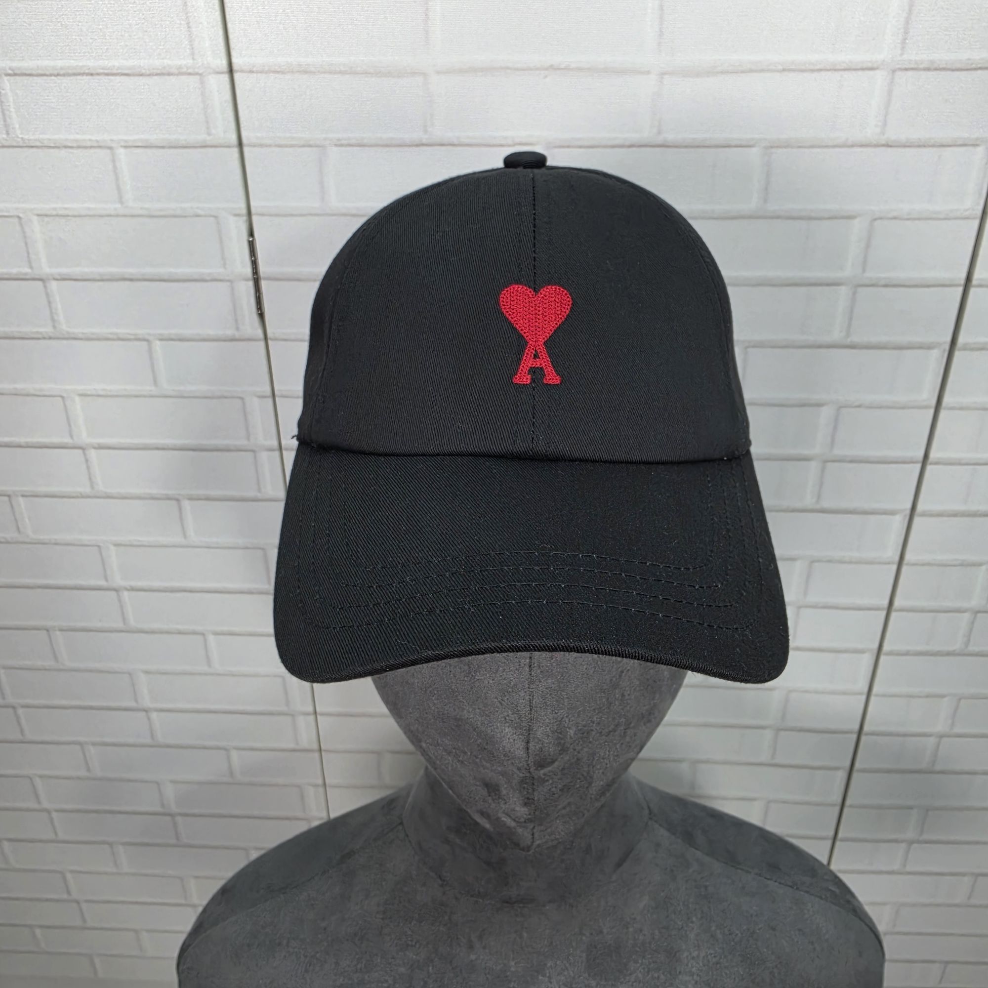 아미 스몰 하트 로고 베이스볼 캡 스냅백 캡 볼캡 블랙 | 데얼스 아웃도어 전문 플랫폼