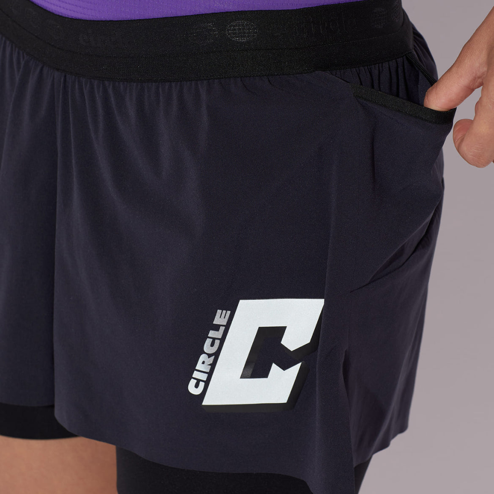 써클 레전드 2in1 쇼츠 네이비 여성 | 데얼스 아웃도어 전문 플랫폼