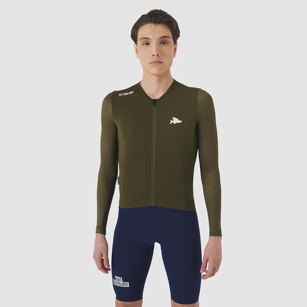 카페 드 사이클리스트 록산 레이스 긴팔 져지 카키 남성 | 데얼스 아웃도어 전문 플랫폼