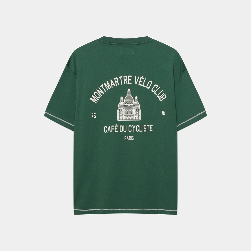 카페 드 사이클리스트 앤 MVC 익스플로어 반팔 티셔츠 다크 그린 공용 | 데얼스 아웃도어 전문 플랫폼