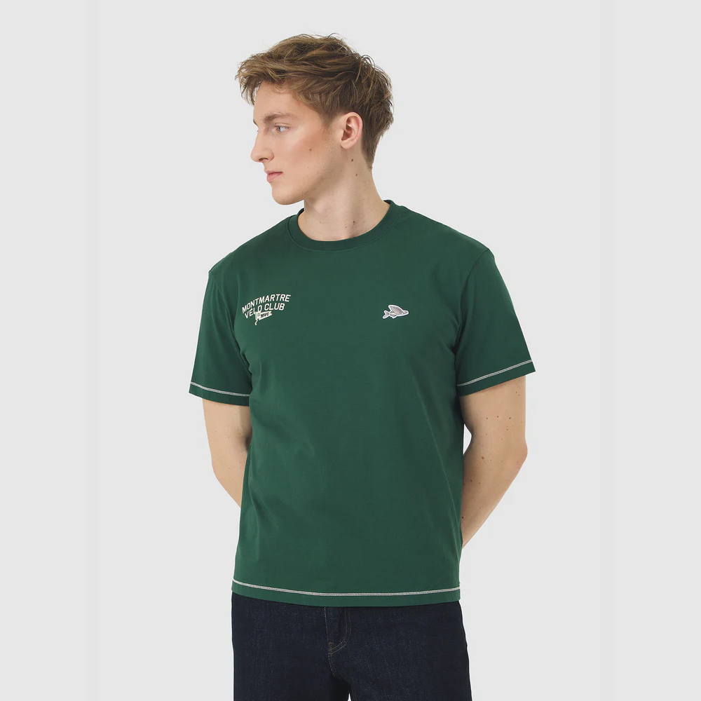 카페 드 사이클리스트 앤 MVC 익스플로어 반팔 티셔츠 다크 그린 공용 | 데얼스 아웃도어 전문 플랫폼