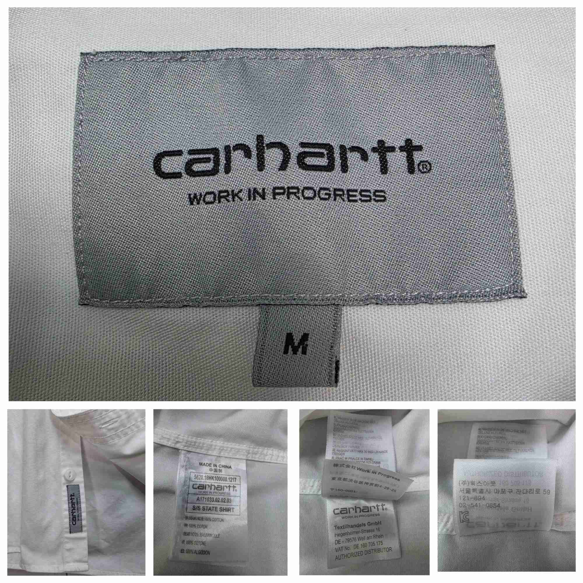 칼하트 WIP 스테이트 반팔 워크 셔츠 화이트 (M) | 데얼스 아웃도어 전문 플랫폼