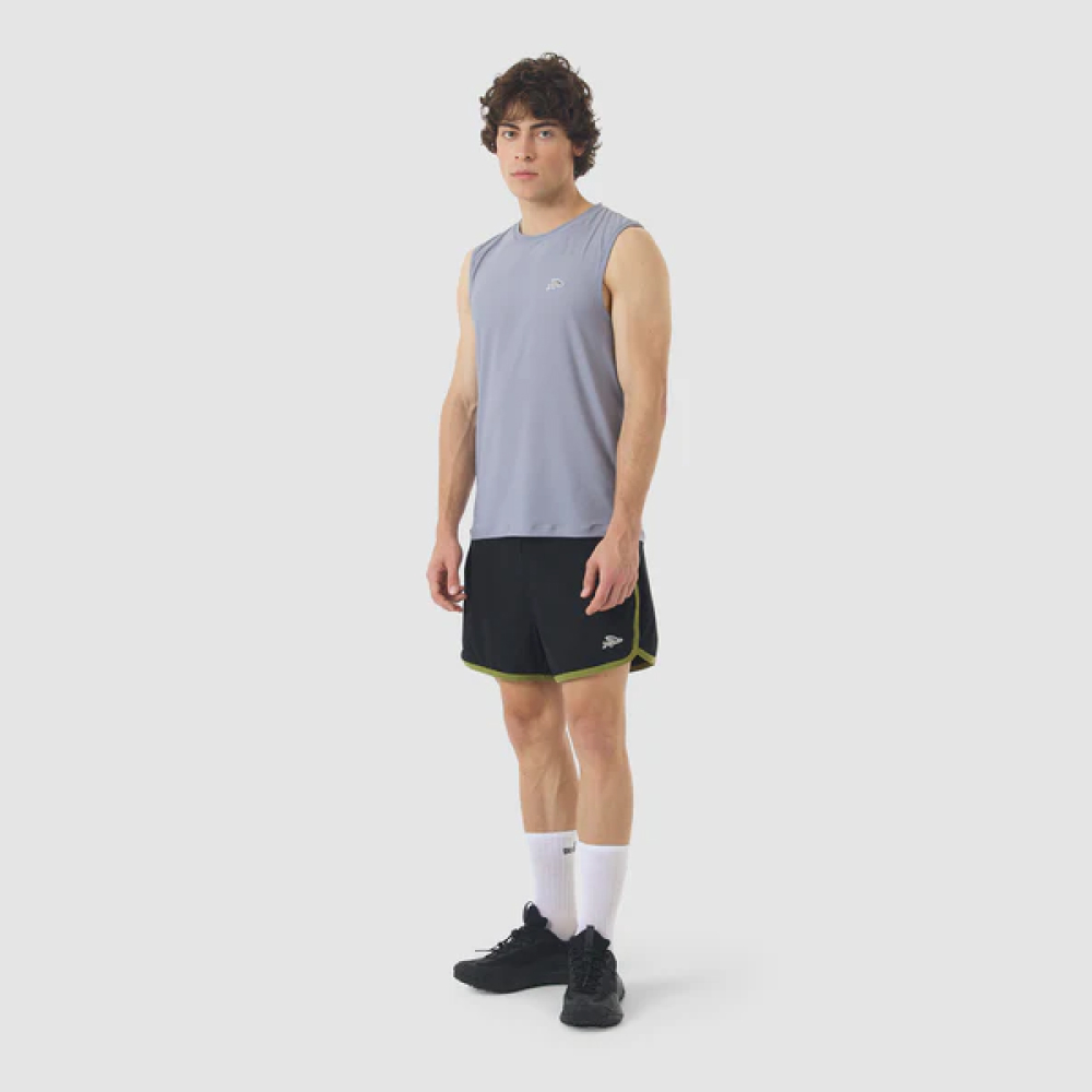 카페 드 사이클리스트 로리안 액티브 러닝 2 in 1 쇼츠 블랙 카키 남성 | 데얼스 아웃도어 전문 플랫폼