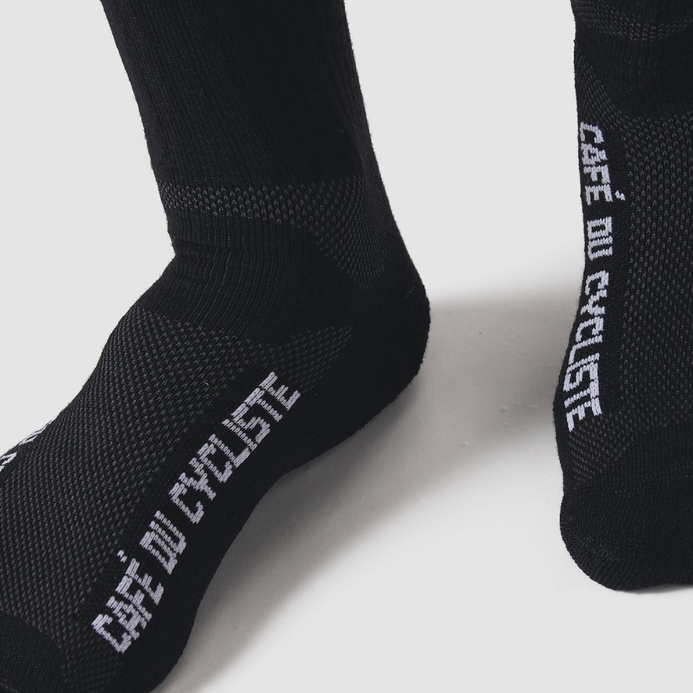 카페 드 사이클리스트 PRIMALOFT® 클래식 삭스 양말 블랙 공용 - 데얼스 아웃도어 쇼핑