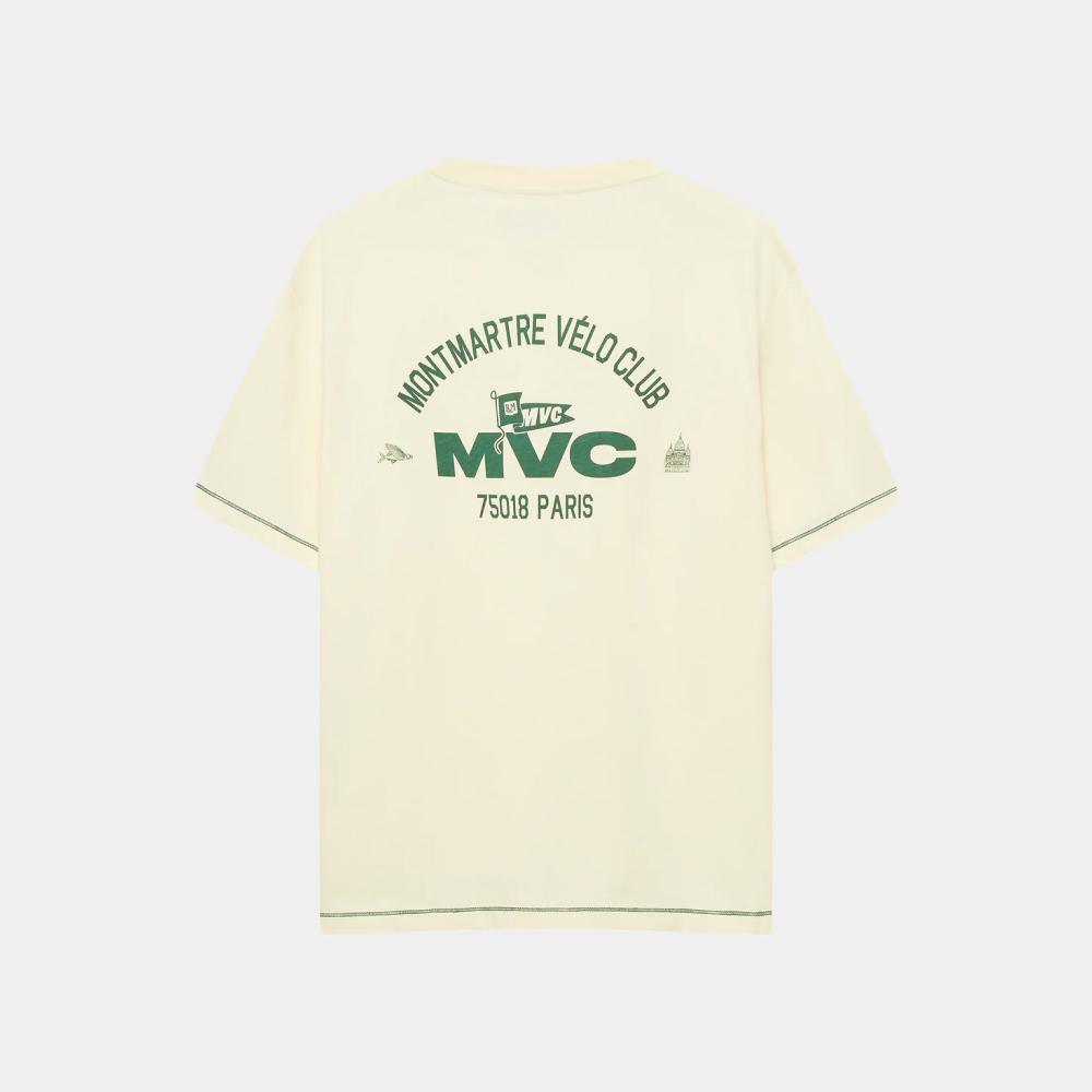 카페 드 사이클리스트 앤 MVC 익스플로어 반팔 티셔츠 앤티크 화이트 공용 - 데얼스 아웃도어 쇼핑