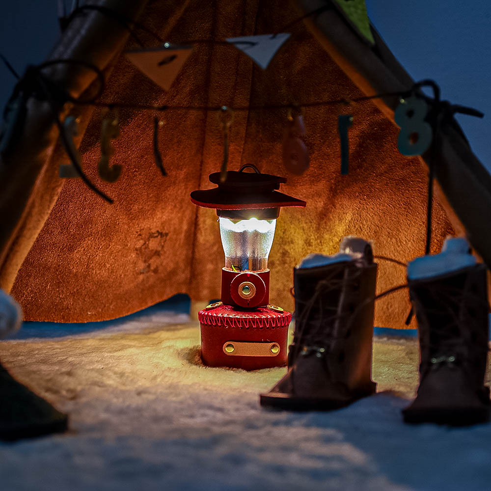 [캠핑덕] 골제로 랜턴 천연 가죽 쉐이드 커버 크리스마스 조명 콜맨 가스랜턴 에디션 | 데얼스 아웃도어 전문 플랫폼