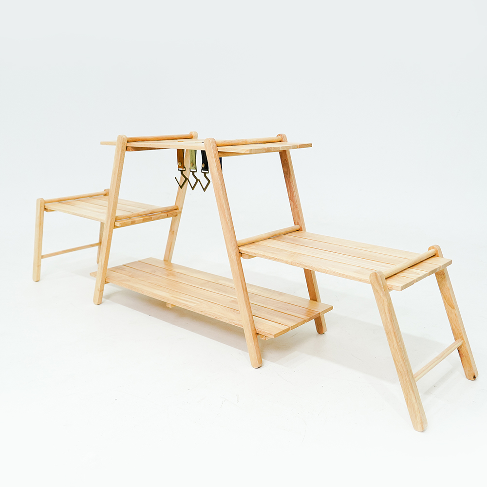 [캠핑덕] 멀티 우드 행어 선반 | 데얼스 아웃도어 전문 플랫폼