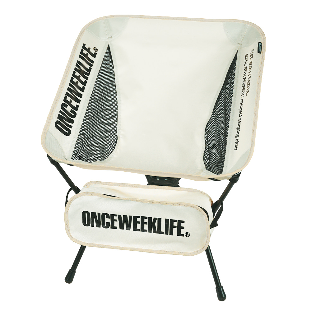 원스위크라이프 휴대용 백패킹 경량 체어 OCH0268 IVORY | 데얼스 아웃도어 전문 플랫폼
