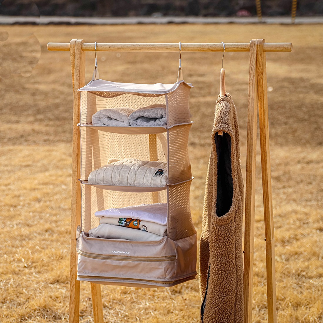 [캠핑덕] 옷걸이 수납 압축 행어 행거 파우치 여행 압축 파우치 | 데얼스 아웃도어 전문 플랫폼