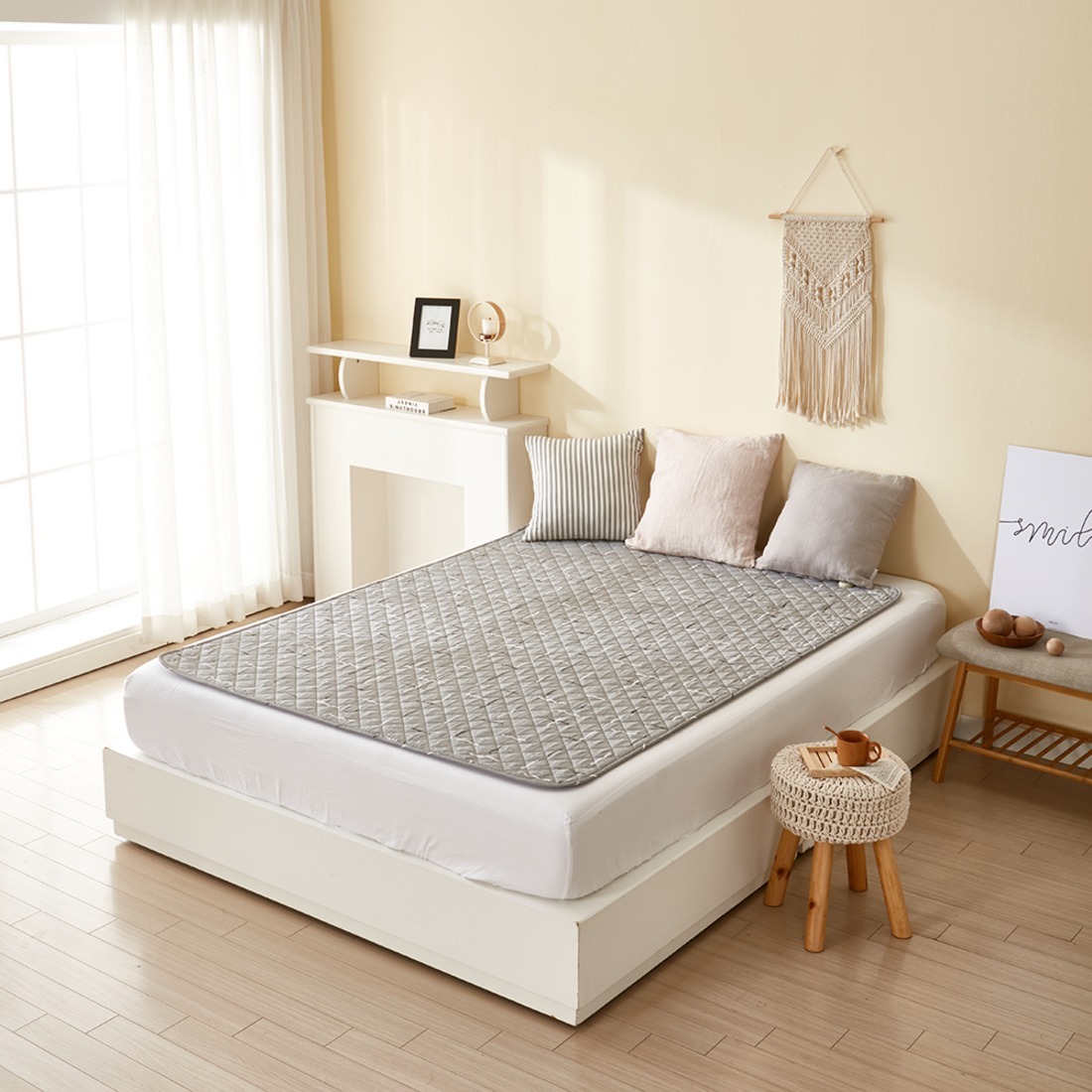 [캠핑덕] EMF 탄소 카본 전기매트 전기장판 라인패턴 퀸 150x200 | 데얼스 아웃도어 전문 플랫폼