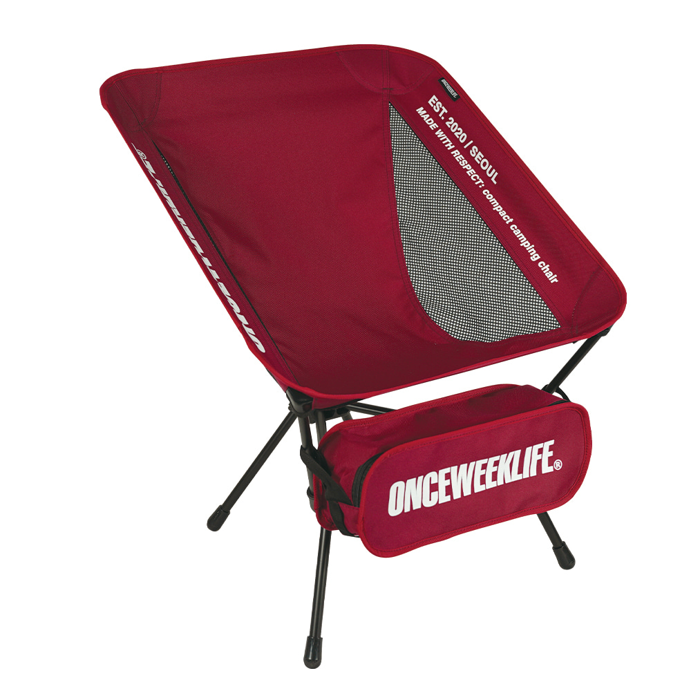 원스위크라이프 휴대용 백패킹 경량 체어 OCH0268 BURGUNDY | 데얼스 아웃도어 전문 플랫폼
