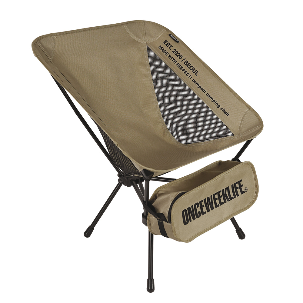 원스위크라이프 휴대용 백패킹 경량 체어 OCH0268 BEIGE | 데얼스 아웃도어 전문 플랫폼