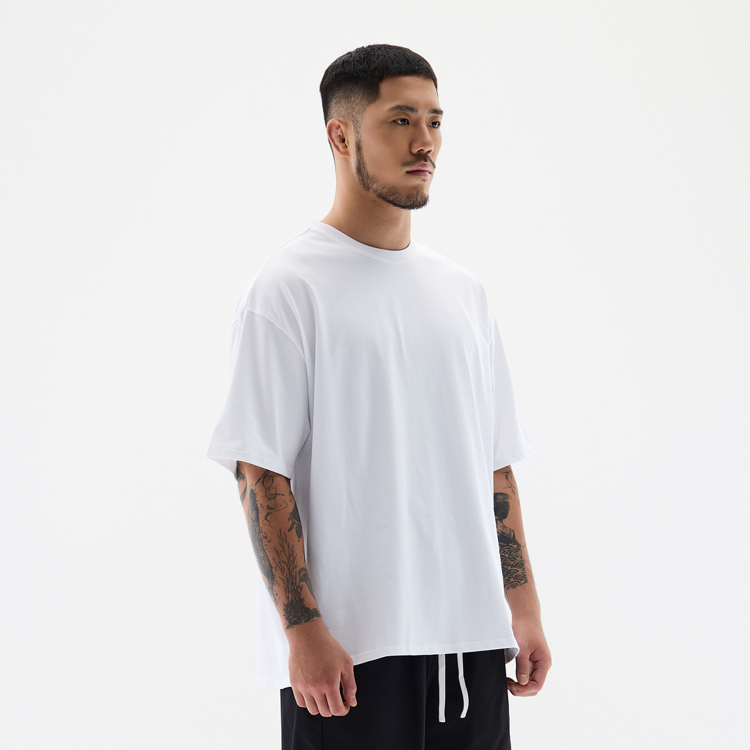 오버셔 라이프 스마일 반팔티 화이트 | 데얼스 아웃도어 전문 플랫폼