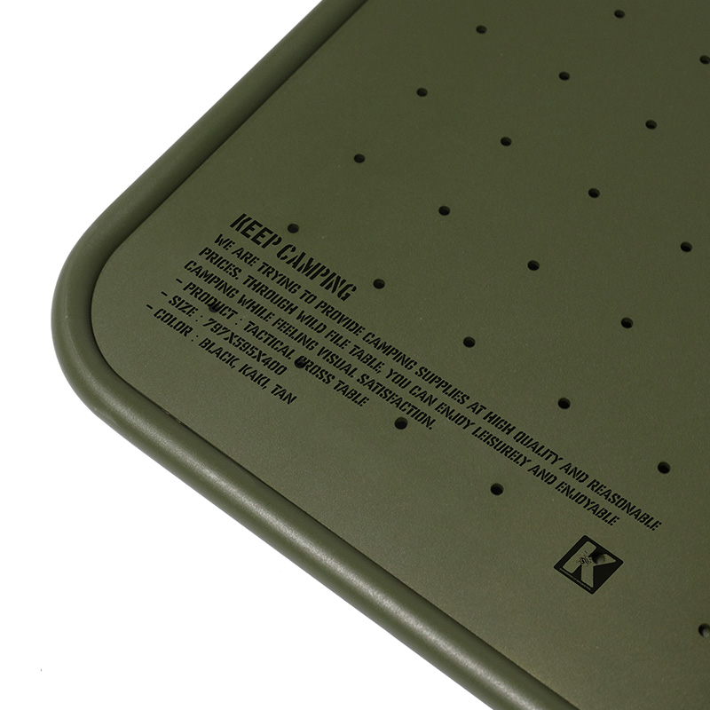 KEEP 택티컬 크로스 접이식 높이 조절 캠핑 테이블 | 데얼스 아웃도어 전문 플랫폼