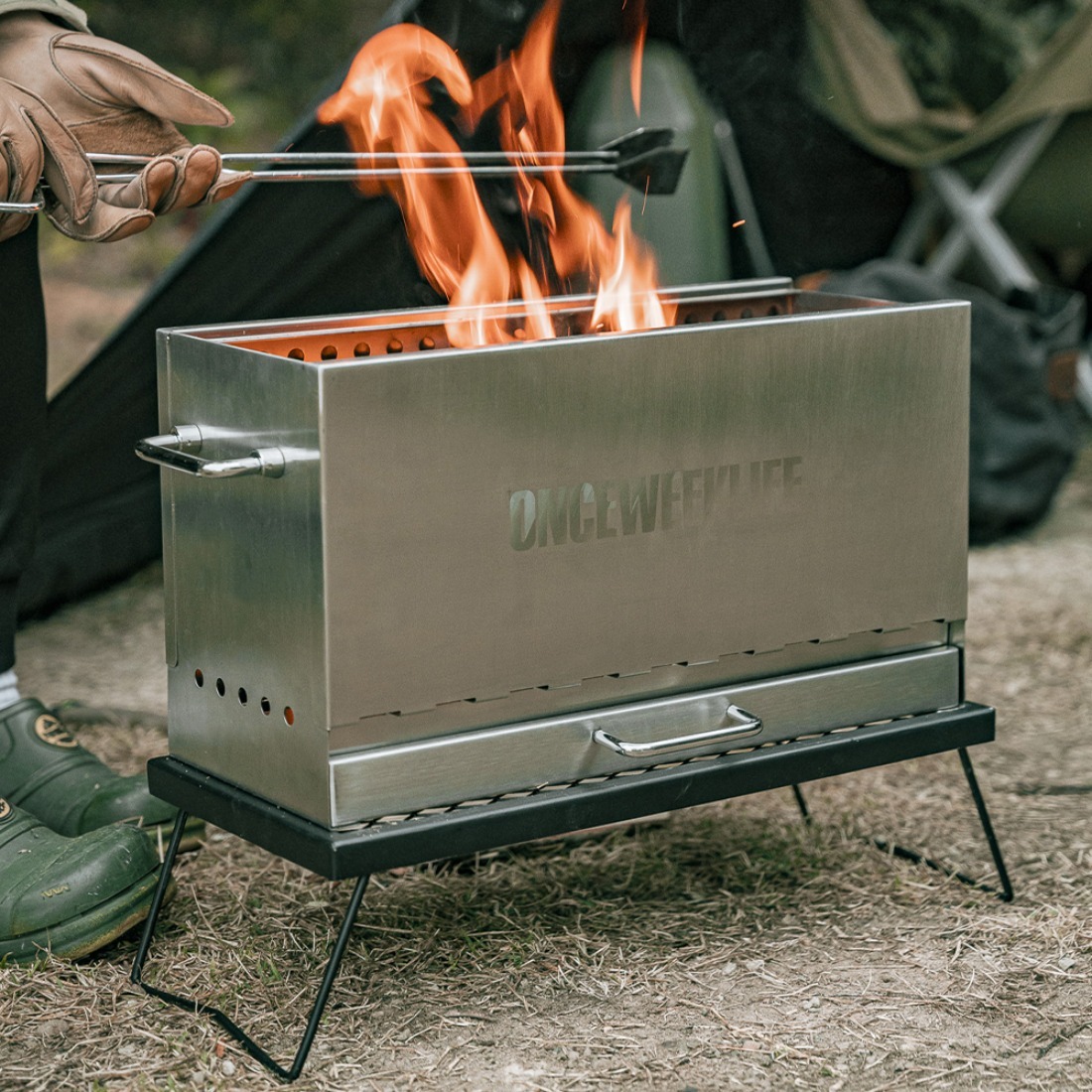 원스위크라이프 이중연소 화로대 대형 OBQ0221 | 데얼스 아웃도어 전문 플랫폼