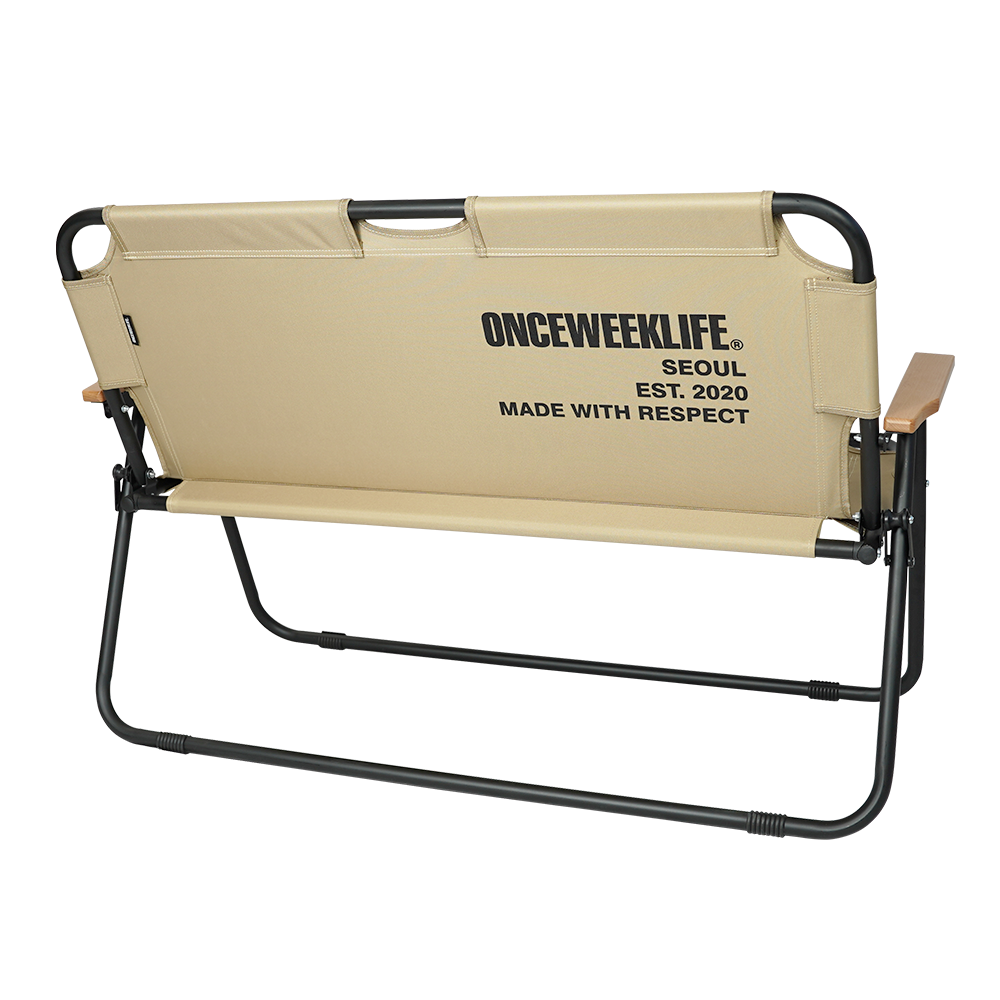 원스위크라이프 2인용 캠핑 의자 벤치 OCH0211 BEIGE | 데얼스 아웃도어 전문 플랫폼