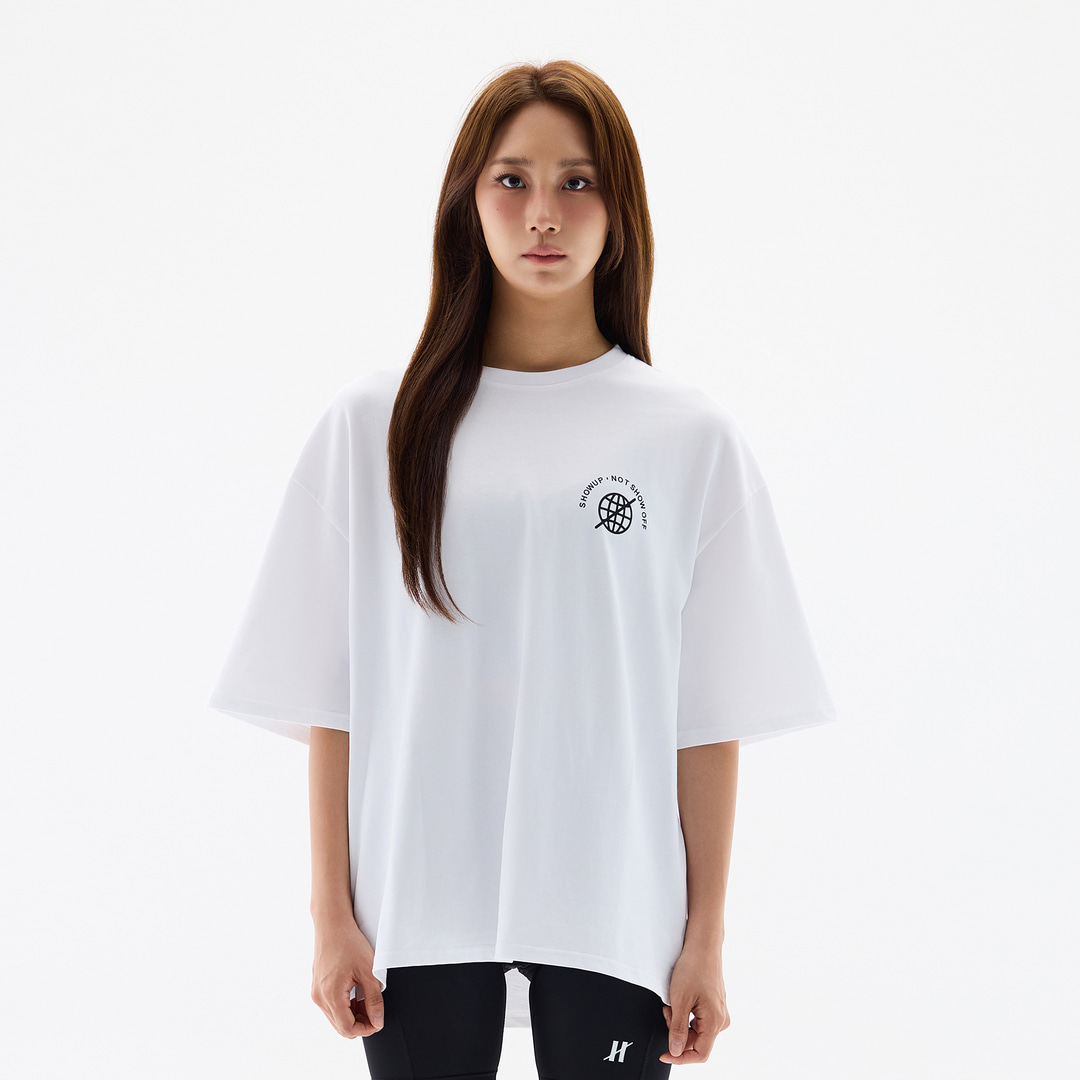 오버셔 라이프 지구본 반팔티 화이트 | 데얼스 아웃도어 전문 플랫폼