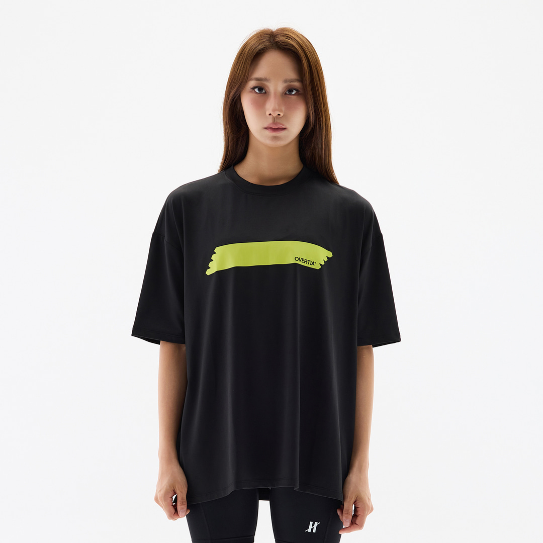 오버셔 스포츠 기능성 라임 하이라이트 공용 반팔티 | 데얼스 아웃도어 전문 플랫폼