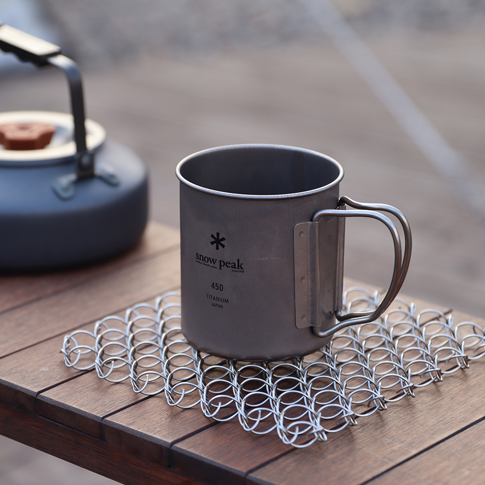 [캠핑덕] 캠핑 냄비받침 와이어팟 스탠드 L 실버 파우치 포함 | 데얼스 아웃도어 전문 플랫폼