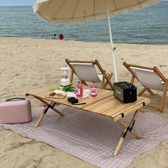 [캠핑덕] 우드롤테이블 소형 | 데얼스 아웃도어 전문 플랫폼