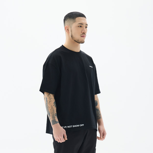 오버셔 라이프 스탠다드 워싱 반팔티 블랙 | 데얼스 아웃도어 전문 플랫폼