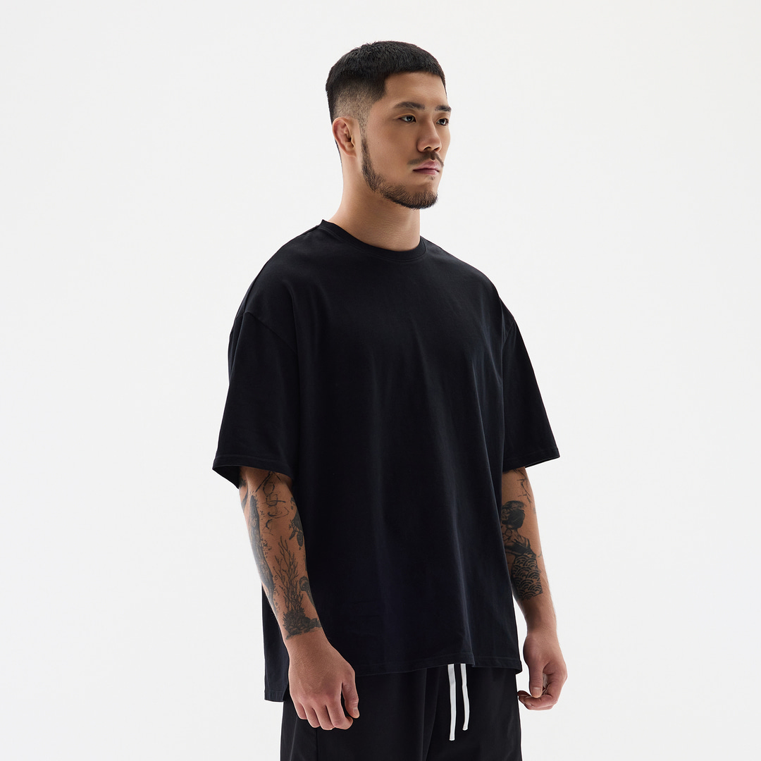 오버셔 라이프 스마일 반팔티 블랙 | 데얼스 아웃도어 전문 플랫폼