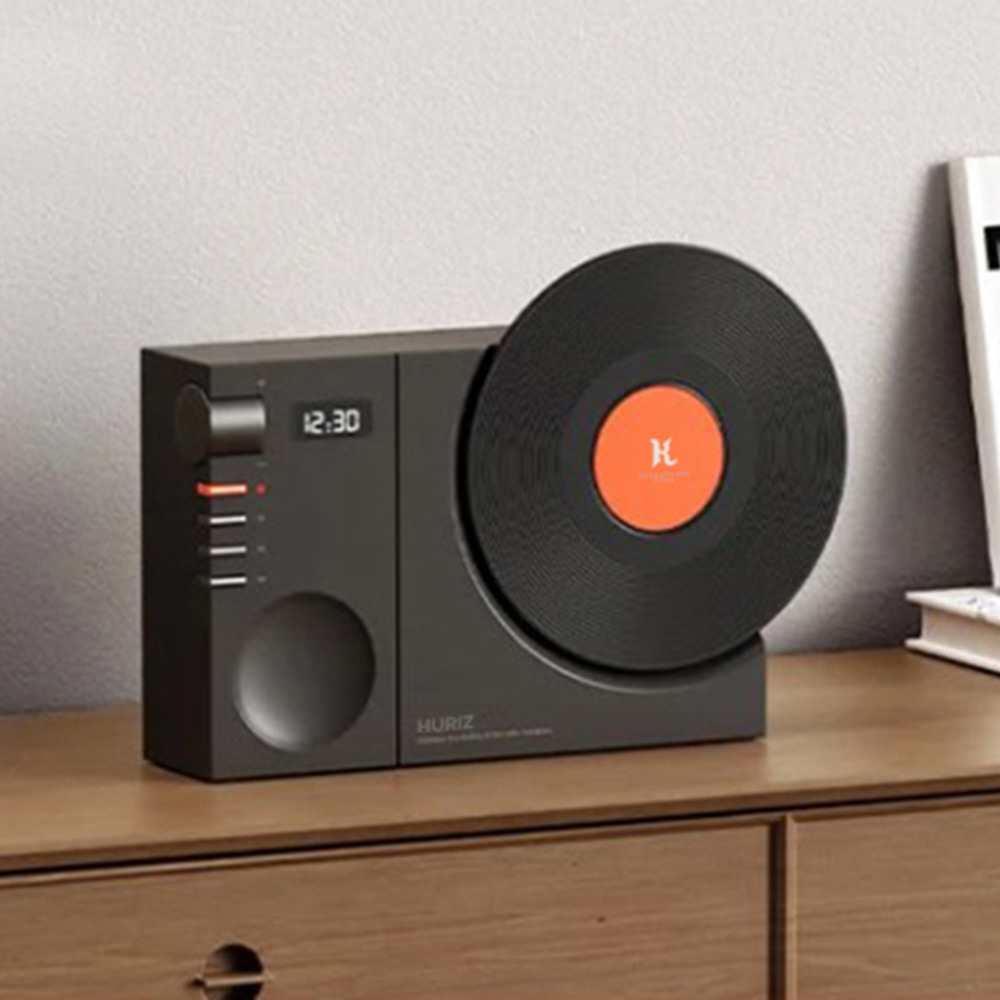 [휴라이즈] 턴테이블형 미니 블루투스 스피커 소형 디자인 미니오디오 HR-NT120 | 데얼스 아웃도어 전문 플랫폼
