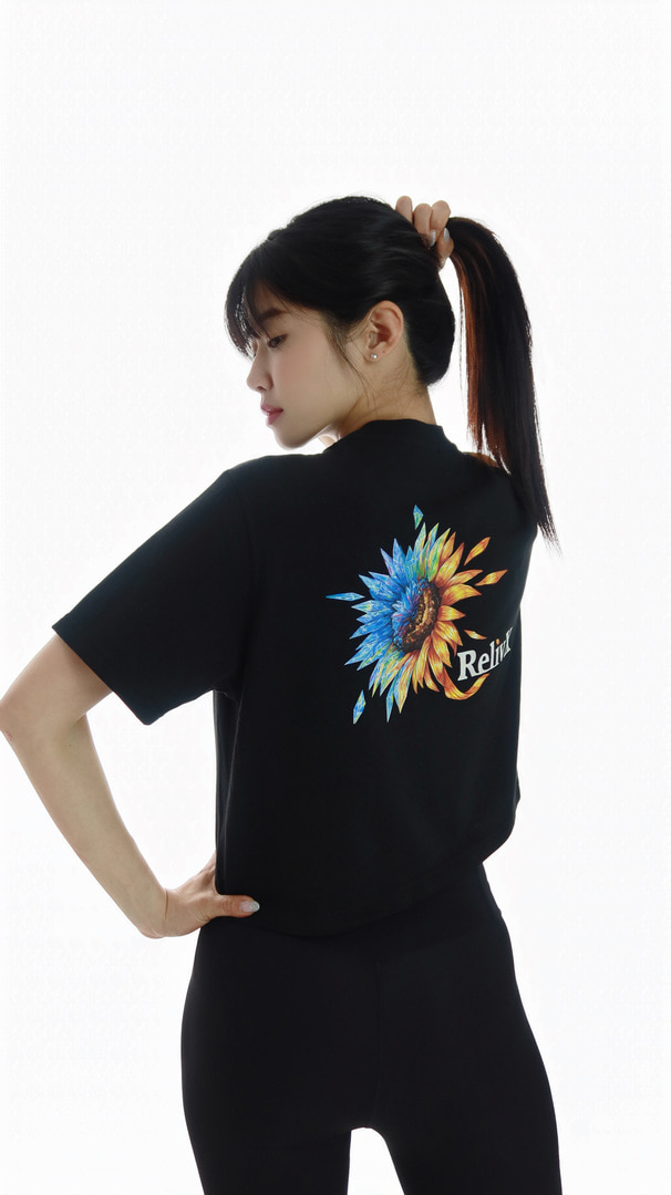 릴릭스 썬플라워 크롭 반팔티 | 데얼스 아웃도어 전문 플랫폼