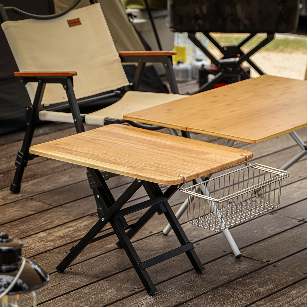 [캠핑덕]  원액션 러버우드 사이드 테이블 | 데얼스 아웃도어 전문 플랫폼