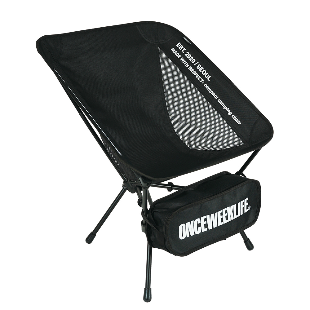 원스위크라이프 휴대용 백패킹 경량 체어 OCH0268 BLACK | 데얼스 아웃도어 전문 플랫폼