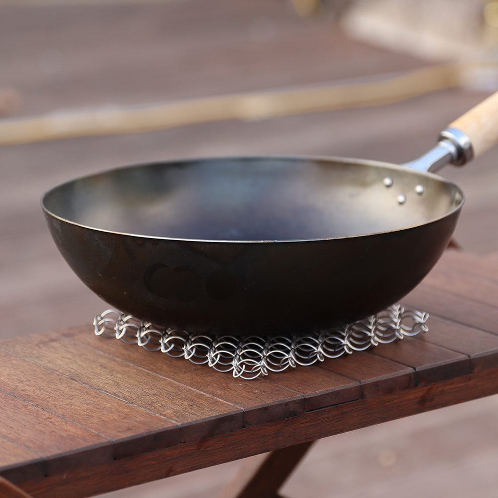 [캠핑덕] 캠핑 냄비받침 와이어팟 스탠드 L 실버 파우치 포함 | 데얼스 아웃도어 전문 플랫폼