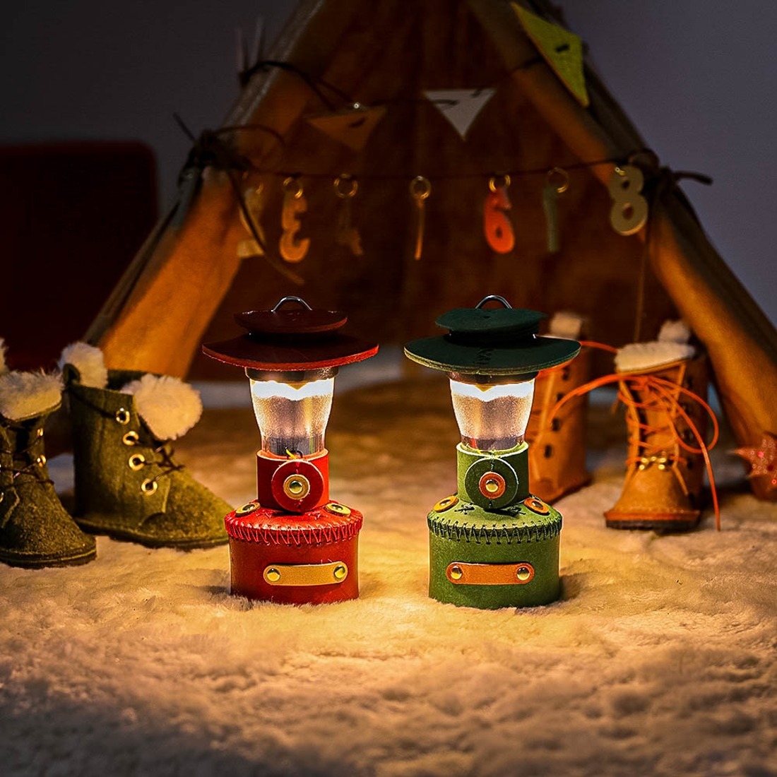 [캠핑덕] 골제로 랜턴 천연 가죽 쉐이드 커버 크리스마스 조명 콜맨 가스랜턴 에디션 | 데얼스 아웃도어 전문 플랫폼