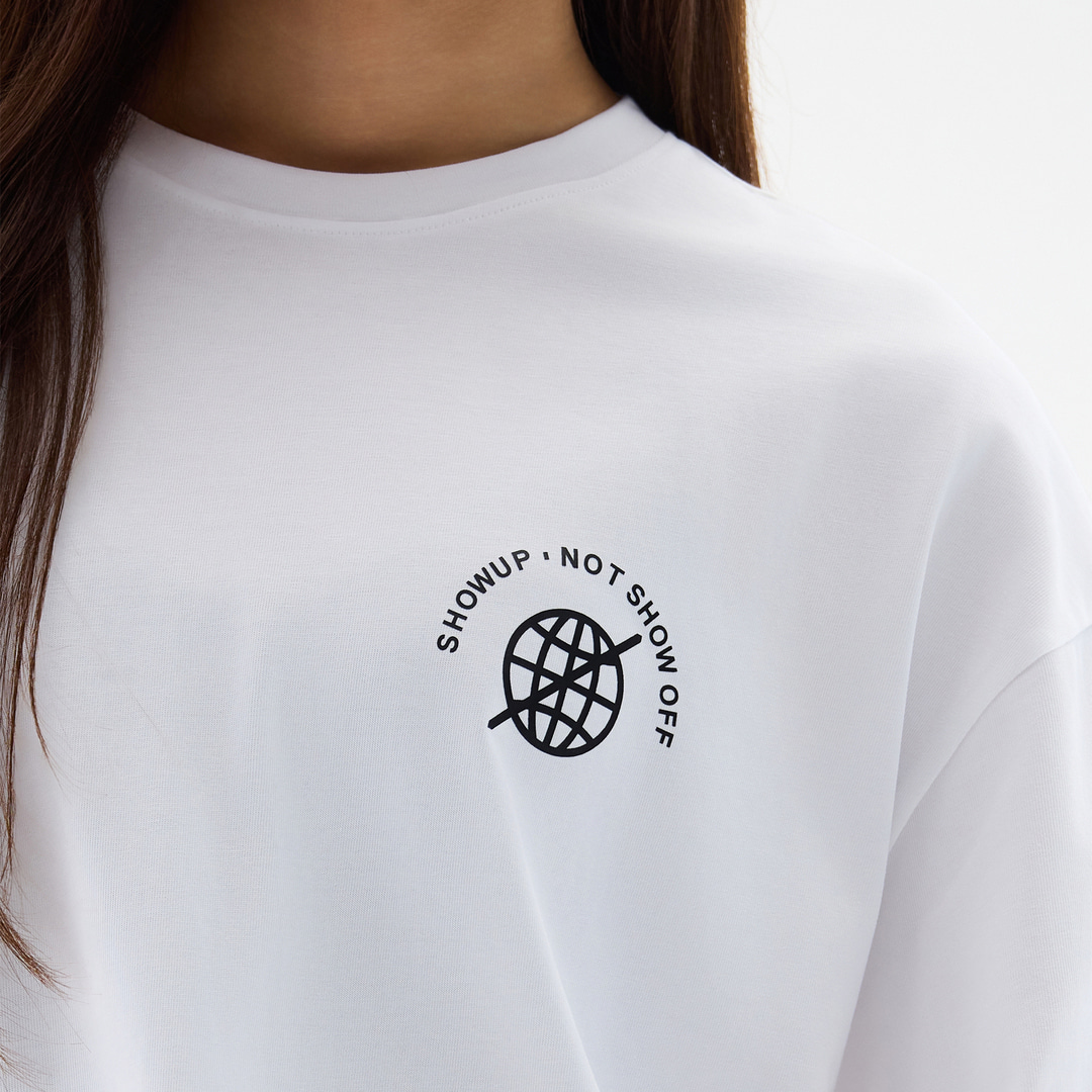 오버셔 라이프 지구본 반팔티 화이트 | 데얼스 아웃도어 전문 플랫폼